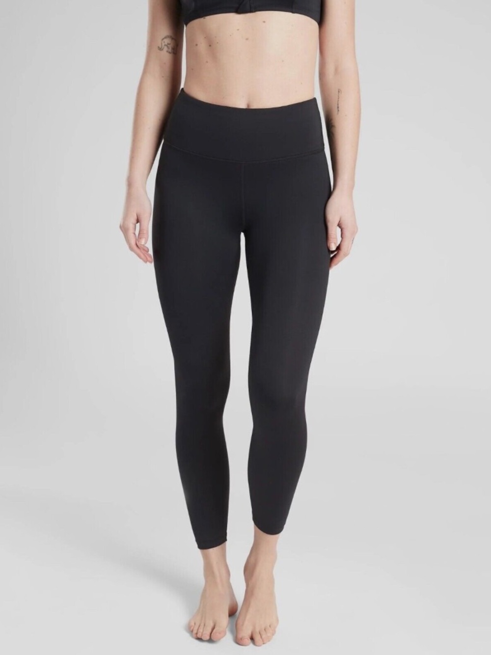 ATHLETA Offshore 7/8 Paddle Swim Tight Legging, L, black